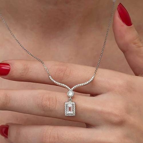 G�m�� Baget Ta�l� Gerdanl�k Model Kad�n Kolye