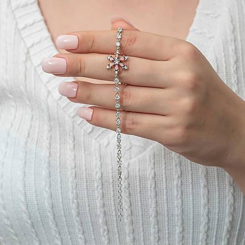 G�m�� K�rm�z� Lotus �i�e�i Su Yolu Kad�n Bileklik