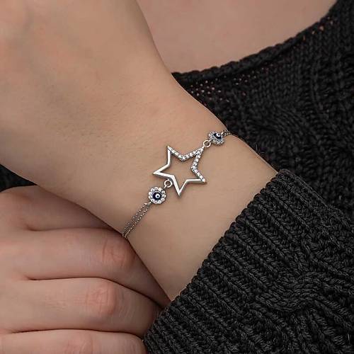 G�m�� Y�ld�z Nazarl� Kad�n Bileklik