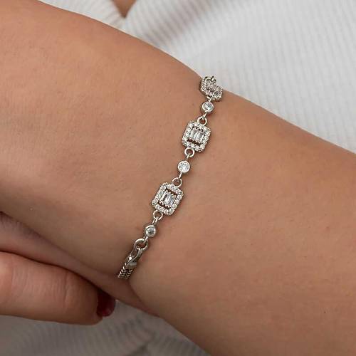 G�m�� ��l� Baget Ta�l� Kad�n Bileklik