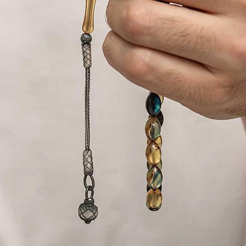 Gm Kazaz Pskll Skma Kehribar Tesbih