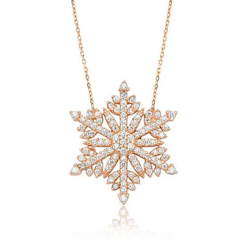 G�m�� Kar Tanesi Bayan Kolye