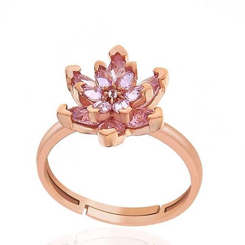 Gm Rose Pembe Tal Lotus iei Kadn Yzk