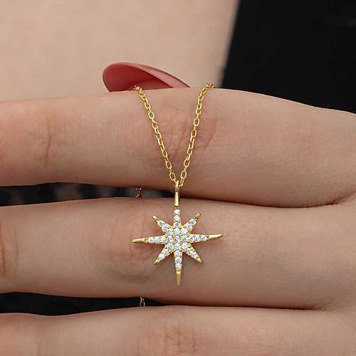Gm Gold Kutup Yldz Kadn Kolye