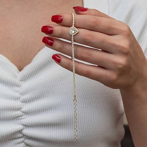 G�m�� Gold Kalpli Su Yolu Bileklik