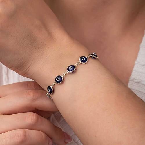 G�m�� Yuvarlak Nazar Kad�n Bileklik