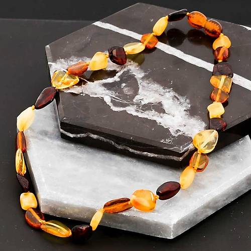  Bebek Damla Kehribar Di� Kolye