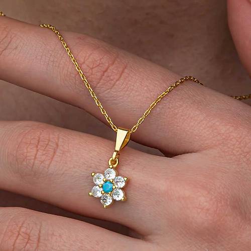 G�m�� Mavi Ta�l� Gold �i�ek Kad�n Set