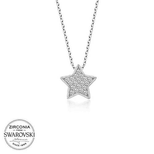 Swarovski Tal Gm Yldz Bayan Kolye