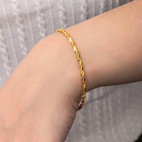 G�m�� Gold �kili Burgu Kad�n Bilezik