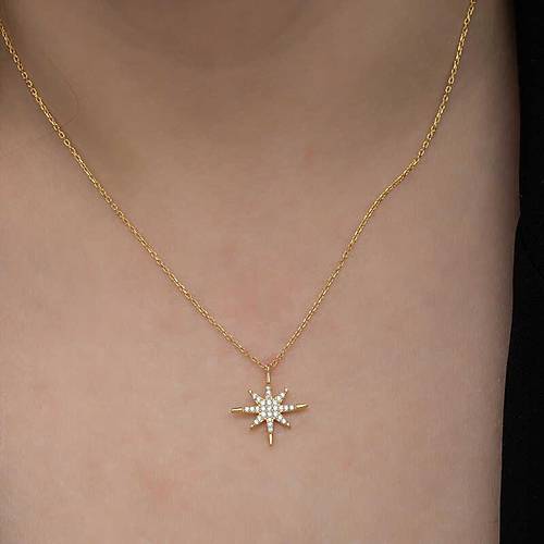 Gm Gold Kutup Yldz Kadn Kolye