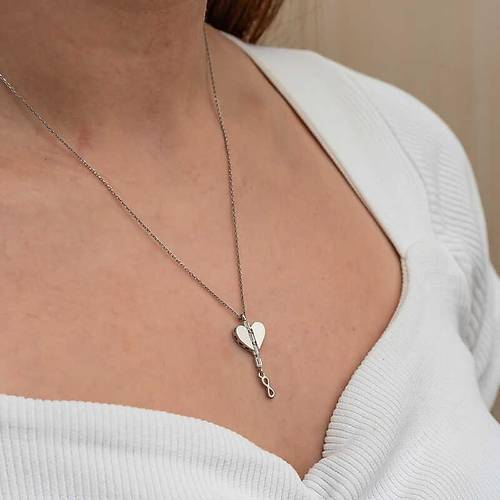 G�m�� Kalpli Sonsuzluk Kad�n Kolye