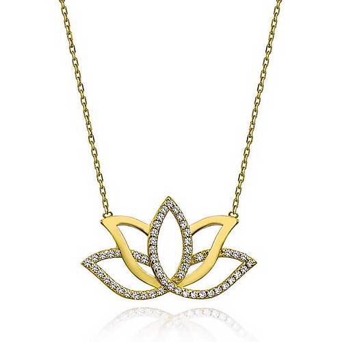 Gm Gold Lotus iei Kadn Kolye