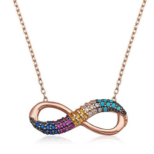 Gm Renkli Sonsuzluk Bayan Kolye