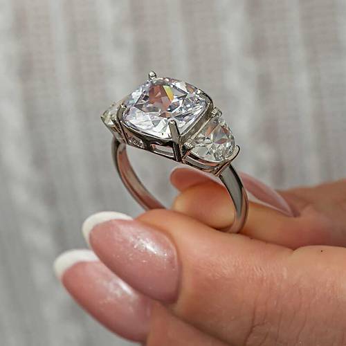 G�m�� Beyaz Zirkon Ta�l� Kad�n Y�z�k