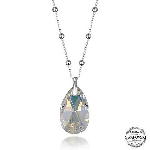 Swarovski Crystal Tal Top Zincir Damla Gm Kadn Kolye