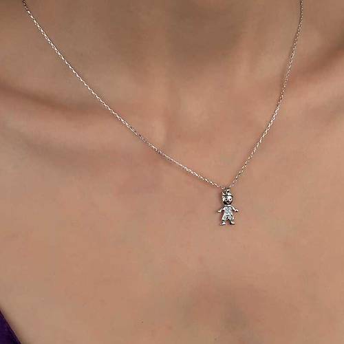 Swarovski Tal Gm ocuk Bayan Kolye