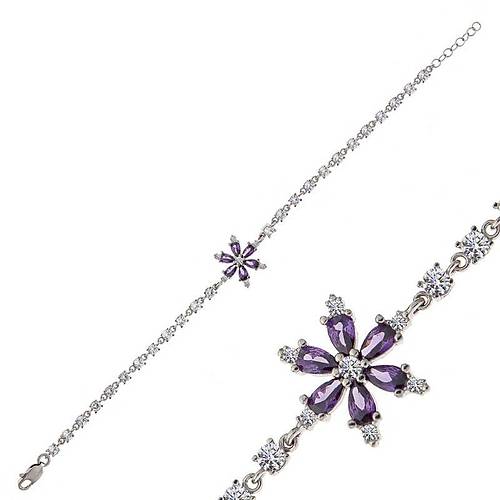 G�m�� Mor Lotus �i�e�i Kad�n Bileklik