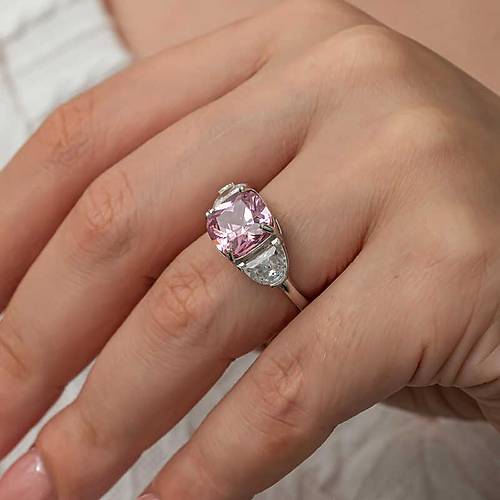G�m�� Pembe Zirkon Ta�l� Kad�n Y�z�k