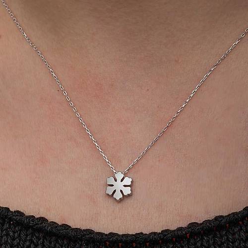 G�m�� Minimal Kar Tanesi Kad�n Kolye
