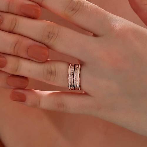 G�m�� Rose Zirkon Ta�l� Kad�n Y�z�k