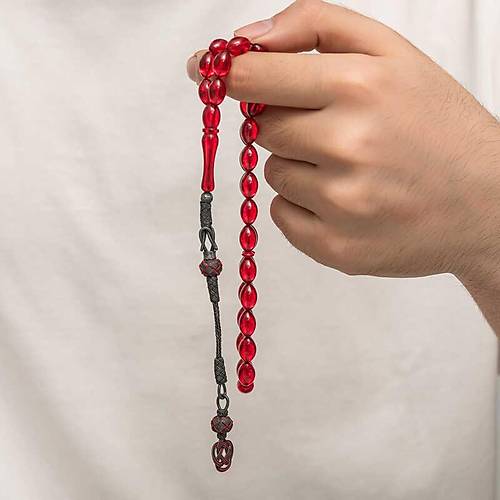 G�m�� Kazaz P�sk�ll� S�kma Kehribar Tesbih