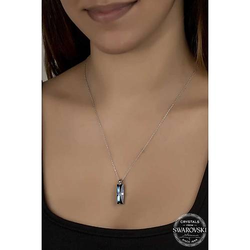 Swarovski Crystal Tal Mavi Baget Gm Kadn Kolye