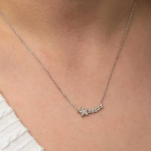 G�m�� Kayan Y�ld�z Kad�n Kolye