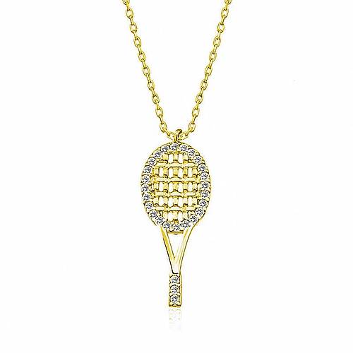 Gm Gold Tenis Raketi Bayan Kolye