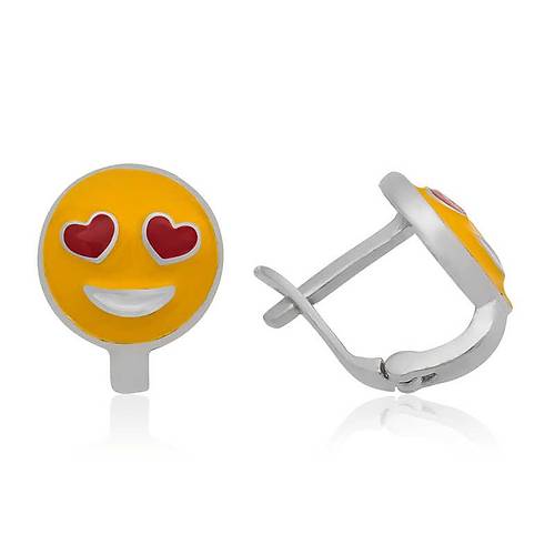 G�m�� Kalp G�zl� Emoji �ocuk K�pesi