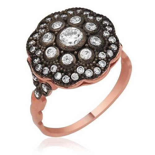 G�m�� Rose Elmas Mont�r �i�ek Bayan Y�z�k