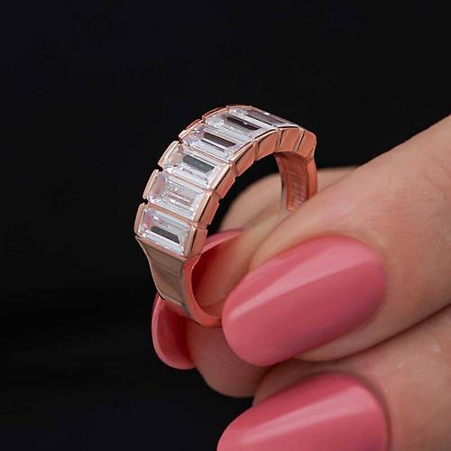 G�m�� Rose Baget  Beyaz Ta�l� Kad�n Y�z�k