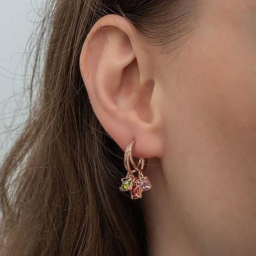 G�m�� Sallant�l� Mix Ta�l� Halka Kad�n K�pe