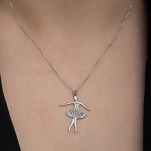 G�m�� Balerin Kad�n Kolye