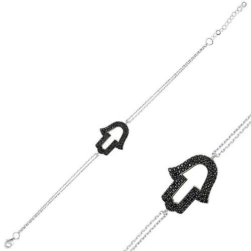 Gm Siyah Fatma Eli Bayan Bileklik