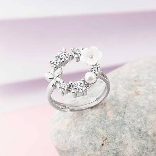 G�m�� Ayarlanabilir Manolya �i�e�i Kad�n Y�z�k