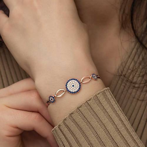 G�m�� Rose Nazar Boncuklu Bileklik