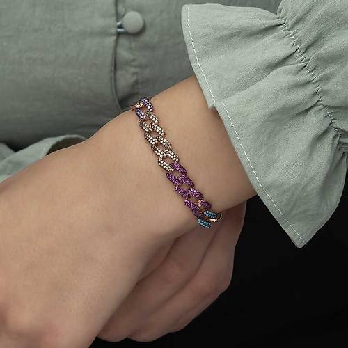 G�m�� Renkli Ta�l� Gurmet Bayan Bileklik