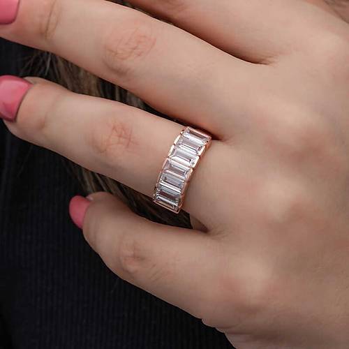 G�m�� Rose Baget  Beyaz Ta�l� Kad�n Y�z�k