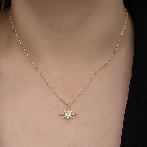Gm Gold Kutup Yldz Kadn Kolye