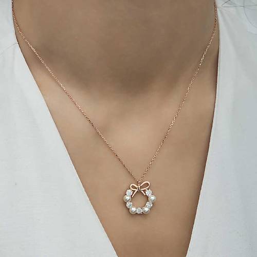G�m�� Rose �nci Kurdele Kad�n Kolye