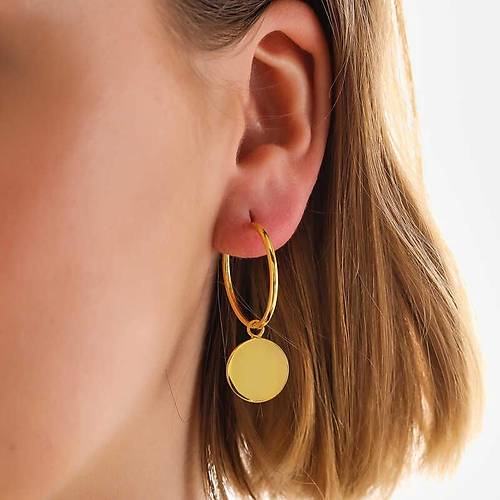 G�m�� Gold Sallant�l� Halka Kad�n K�pe