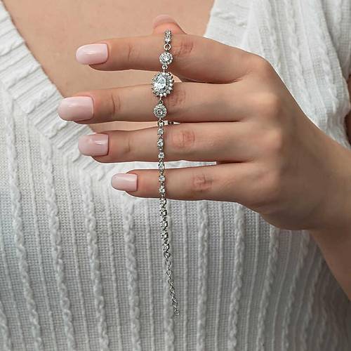 G�m�� Oval Su Yolu Kad�n Bileklik