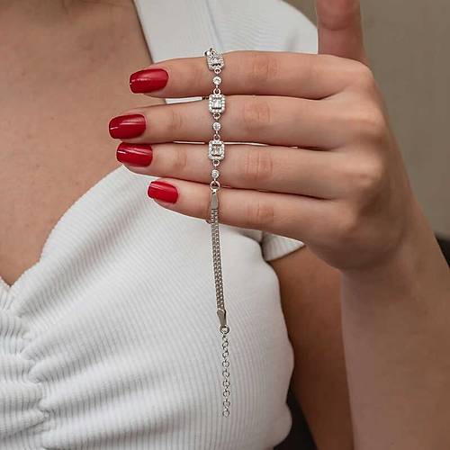 G�m�� ��l� Baget Ta�l� Kad�n Bileklik