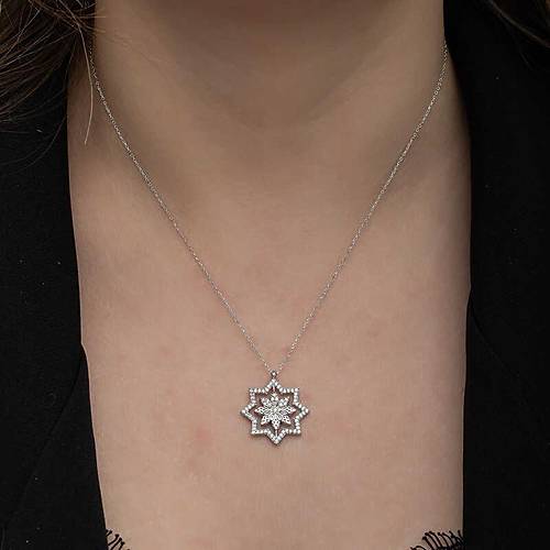 G�m�� Kar Tanesi Kad�n Kolye