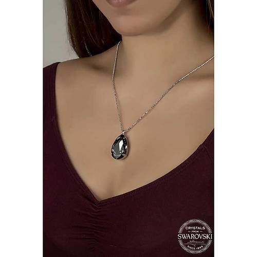 Swarovski Crystal Tal Top Zincir Damla Gm Kadn Kolye