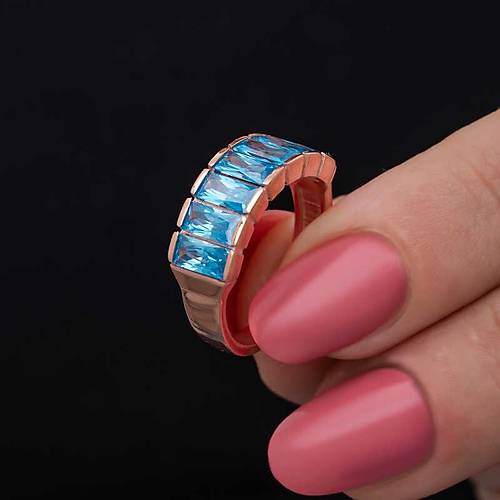 G�m�� Baget  Aquamarine Ta�l� Kad�n Y�z�k