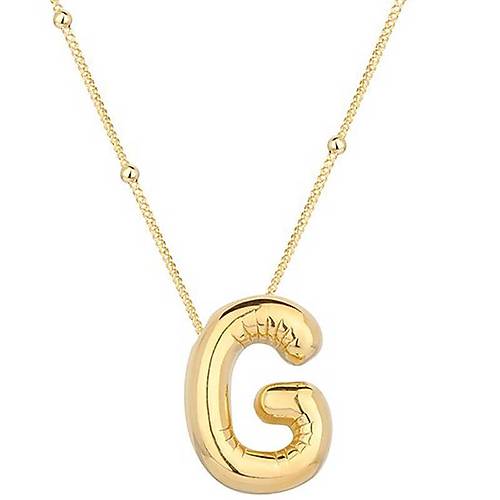 Gm Gold Balon G Harfi Kadn Kolye