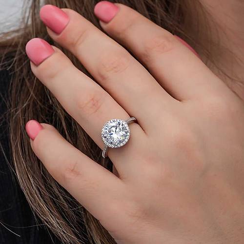 G�m�� Yuvarlak Mont�r Tek Ta� Kad�n Y�z�k