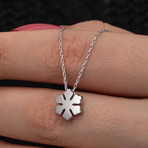 G�m�� Minimal Kar Tanesi Kad�n Kolye